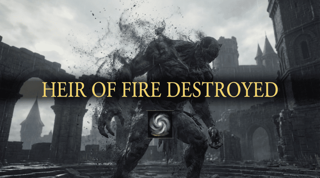 Heir of Fire Destroyed victory screen showing the Soul of the Demon Vanguard reward.